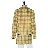 Clueless Cher Horowitz Yellow Skirt Set Outfits Cosplay Costume